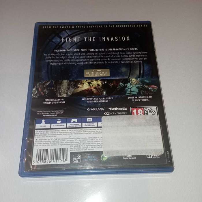 Prey [PS4]  **No Booklet**